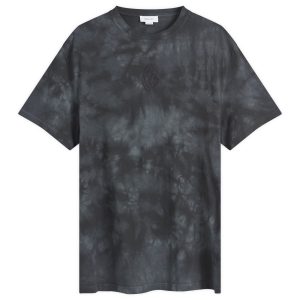 Alexander McQueen Uneven Dyed Skull Logo T-Shirt