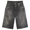 Acne Studios Judda M FN Black Trafalgar Denim Shorts