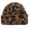 Cole Buxton Leopard Mohair Beanie