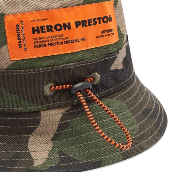 Heron Preston Camo Bucket Hat