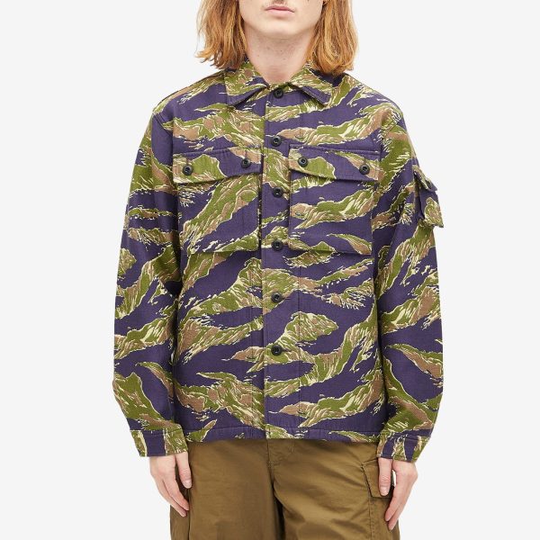 Beams Plus MIL Tiger Camo Shirt Jacket