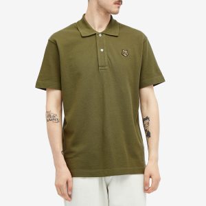 Maison Kitsune Bold Fox Head Patch Comfort Polo Shirt