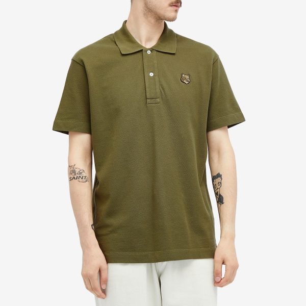 Maison Kitsune Bold Fox Head Patch Comfort Polo Shirt