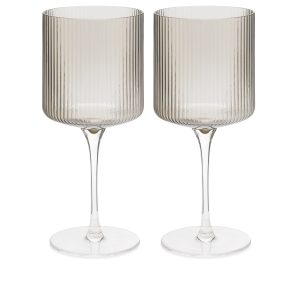 ferm LIVING Ripple Red Wine Glasses - Set of 2