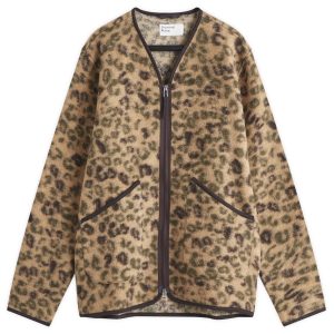 Universal Works Leopard Wool Fleece Liner Jacket