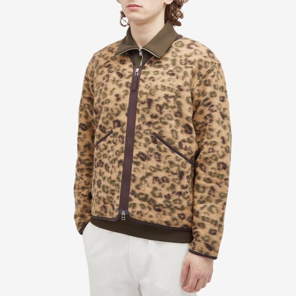 Universal Works Leopard Wool Fleece Liner Jacket