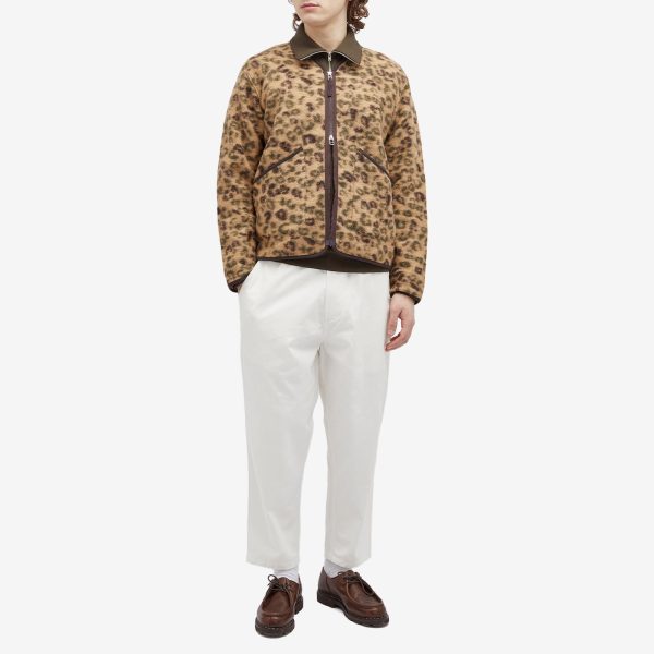 Universal Works Leopard Wool Fleece Liner Jacket