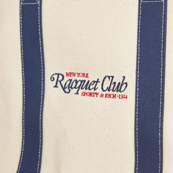 Sporty & Rich 94 Racquet Club Two Tone Tote Bag