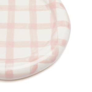 Damson Madder Gingham Saucer