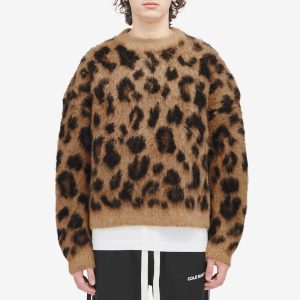 Cole Buxton Leopard Knit Sweatshirt