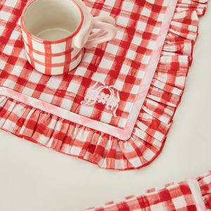 Damson Madder 2 Set Ruffle Placemat