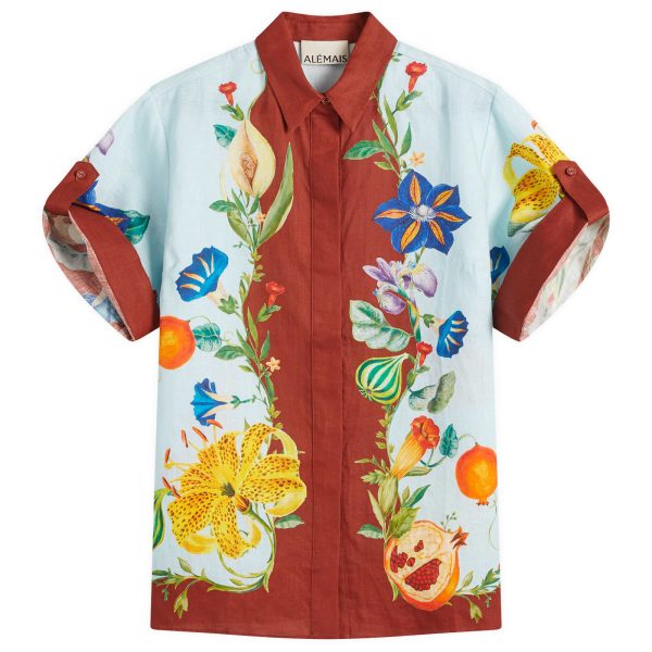 Alemais Dahlia Floral Linen Shirt