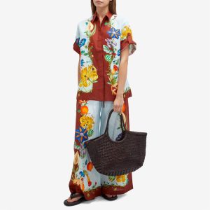 Alemais Dahlia Floral Linen Shirt