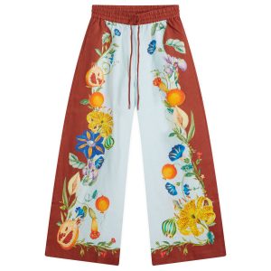 Alemais Dahlia Floral Linen Pant