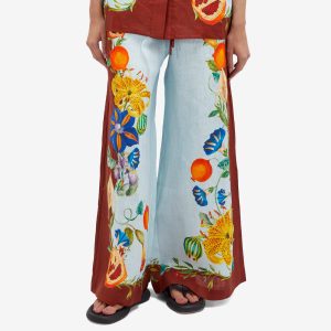 Alemais Dahlia Floral Linen Pant