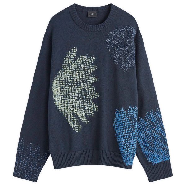 Paul Smith Pixilated Flower Crew Sweater