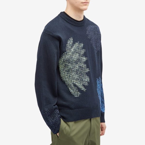 Paul Smith Pixilated Flower Crew Sweater