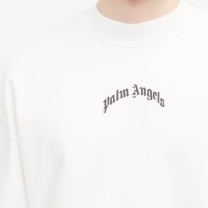 Palm Angels Curved Logo Crew Sweat