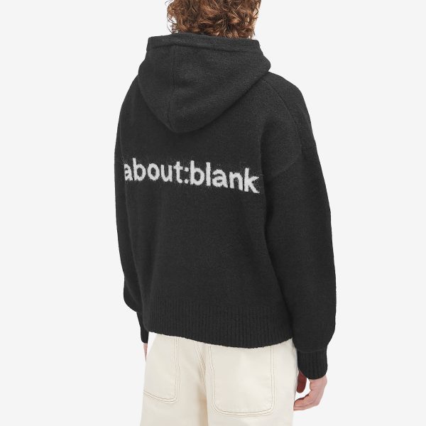 about:blank Moderate Knitted Hoodie