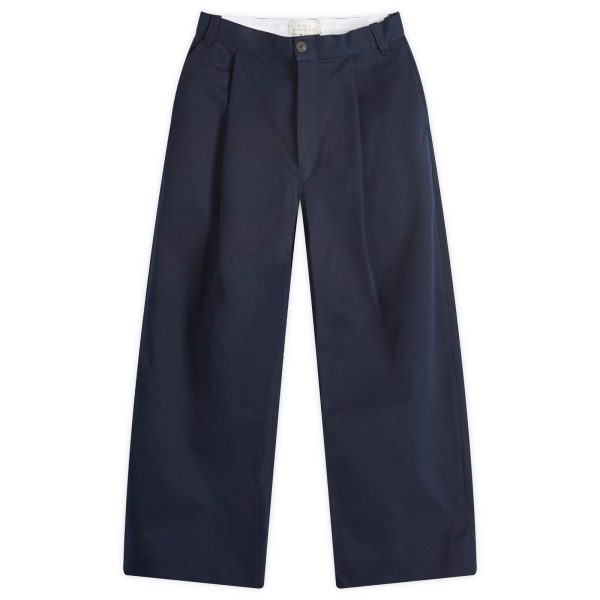 Studio Nicholson Sorte Deep Pleat Volume Twill Pants