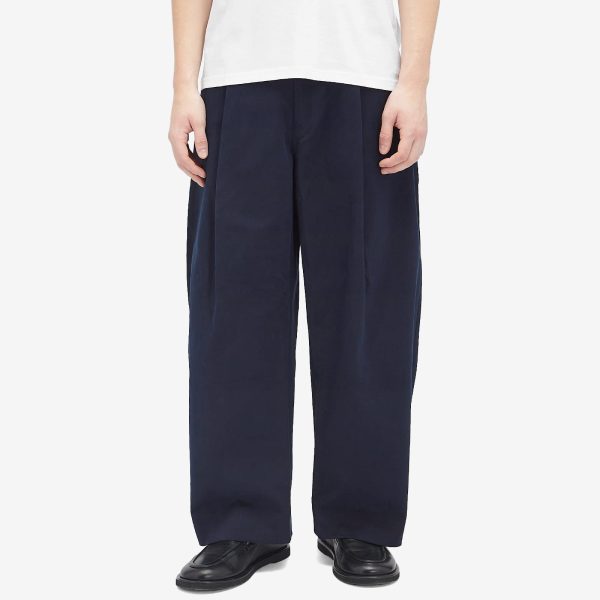 Studio Nicholson Sorte Deep Pleat Volume Twill Pants