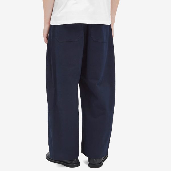 Studio Nicholson Sorte Deep Pleat Volume Twill Pants