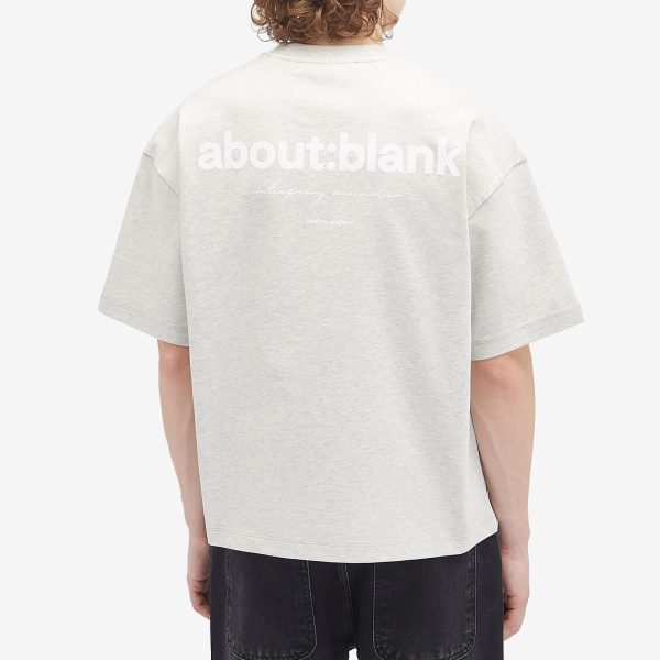 about:blank Box Logo T-Shirt