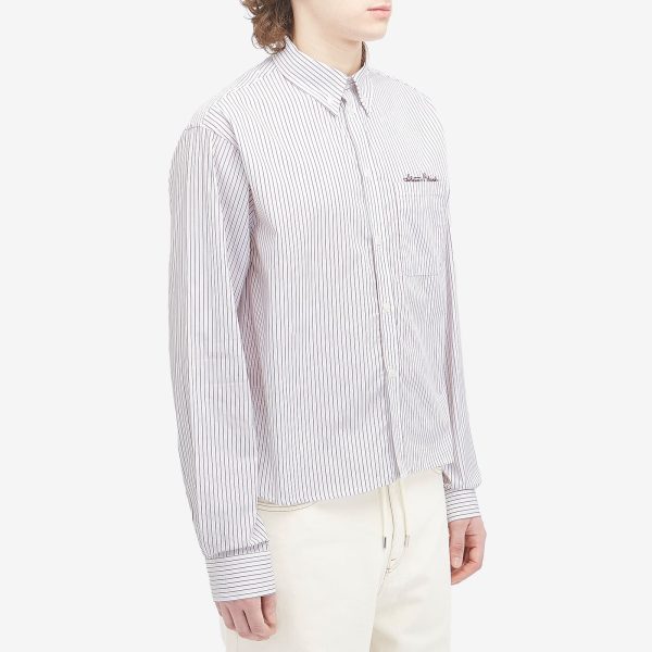 about:blank Stripe Oxford Shirt