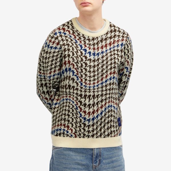 Dime Houndstooth Knit Sweater