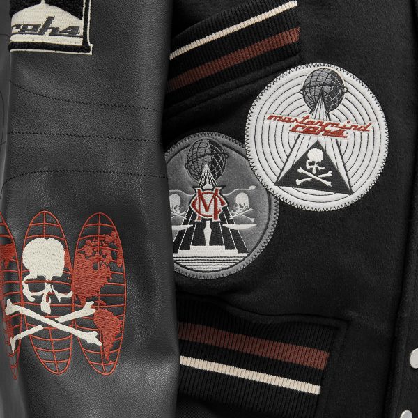 C2H4 x mastermind JAPAN Curvilinear Varsity Jacket