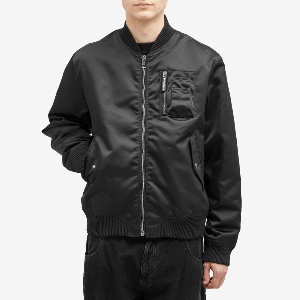 Palm Angels Curved Logo Bomber Jacket