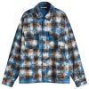 Palm Angels Curved Logo Check Shirt