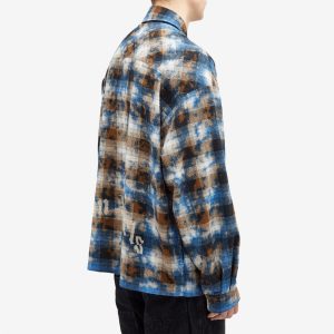 Palm Angels Curved Logo Check Shirt