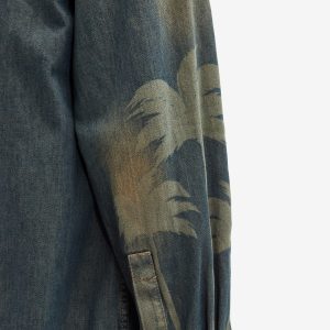 Palm Angels Laser Palm Denim Shirt