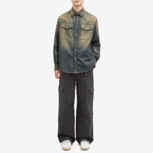 Palm Angels Laser Palm Denim Shirt