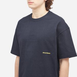 about:blank Box Logo T-Shirt