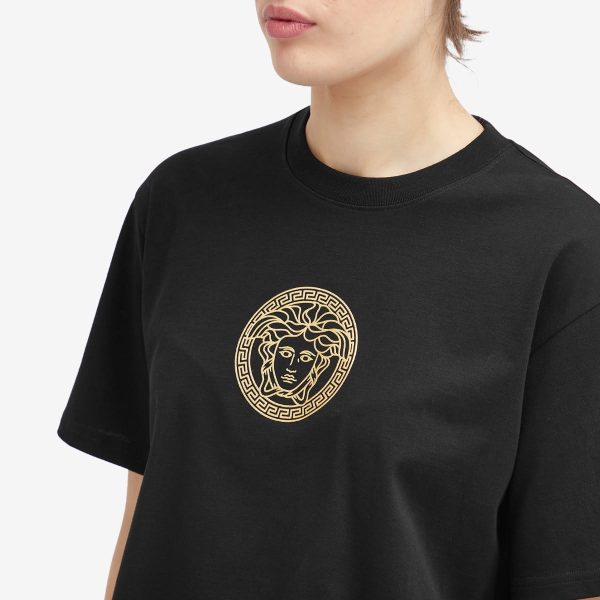 Versace Logo Crop T-Shirt