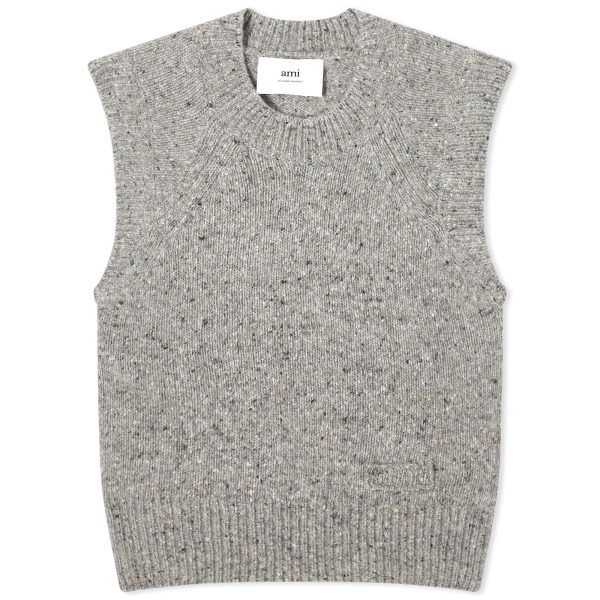 AMI Paris Ami Logo Knit Vest