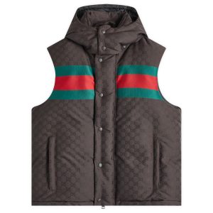 Gucci Jacquard GG GRG Down Vest