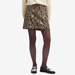 RIXO Mariah Leopard Mini Skirt