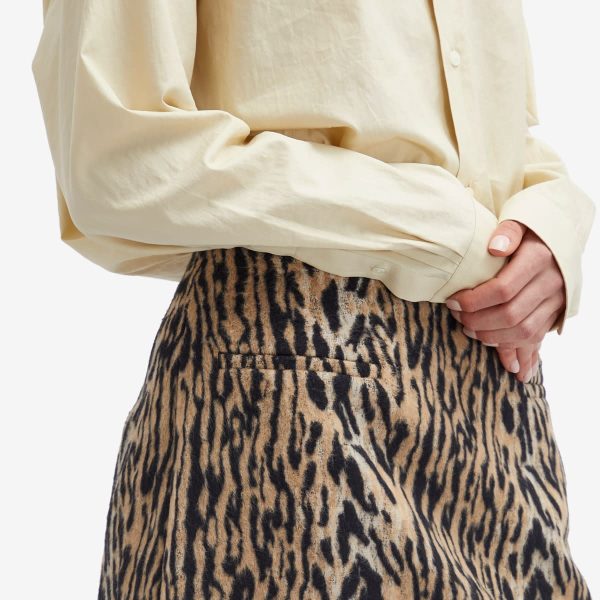 RIXO Mariah Leopard Mini Skirt