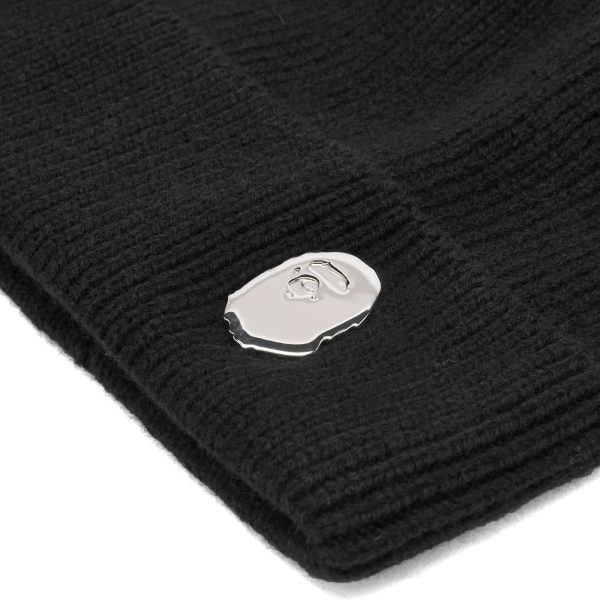 A Bathing Ape One Point Knitted Beanie Hat