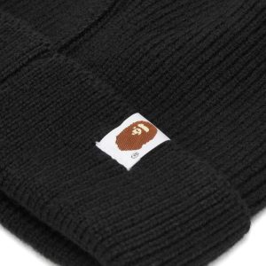 A Bathing Ape One Point Knitted Beanie Hat