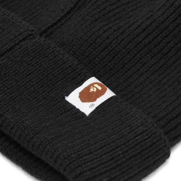 A Bathing Ape One Point Knitted Beanie Hat