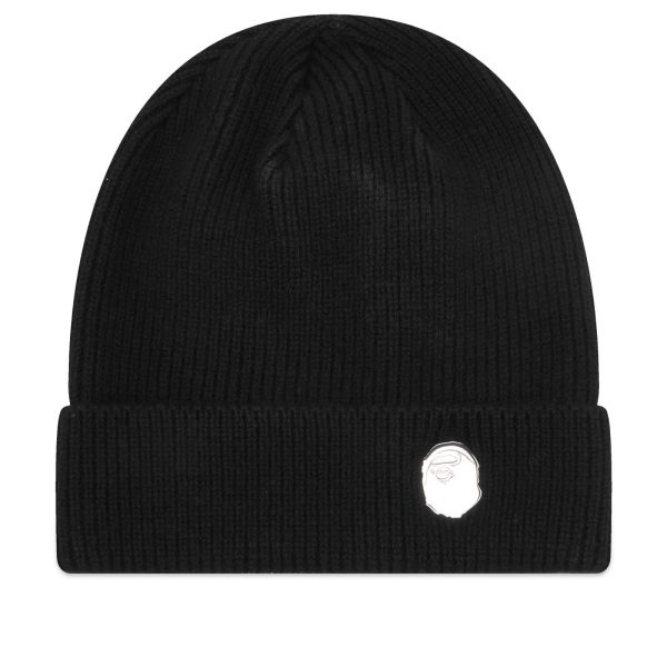 A Bathing Ape One Point Knitted Beanie Hat