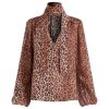 RIXO Moss Leopard Shirt