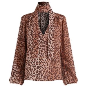 RIXO Moss Leopard Shirt