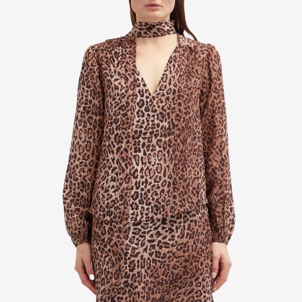 RIXO Moss Leopard Shirt