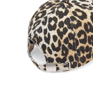 GANNI Leopard Logo Cap