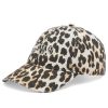 GANNI Leopard Logo Cap